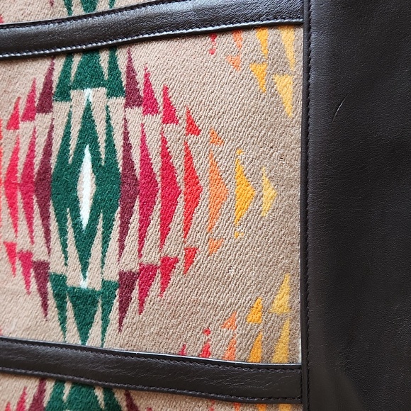 Gorgeous Colorful Southwest Native American Design Pendleton Tote Bag ❤️🤎🧡 - Picture 8 of 17